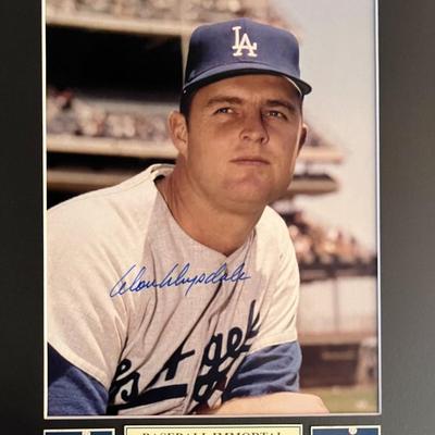 Don Drysdale signed photo
