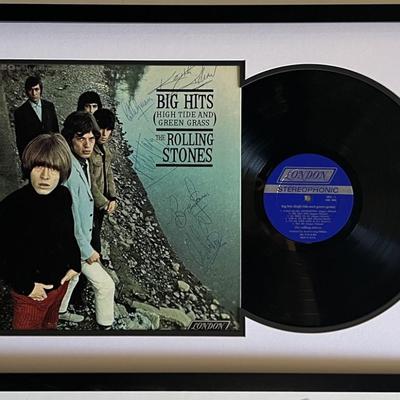 Rolling Stones Big Hits High Tide And Green Grass signed album