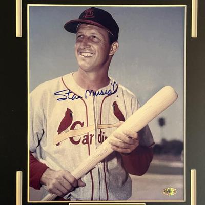 Stan Musial signed photo