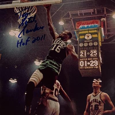 Tom Sanders signed photo