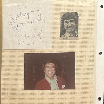 Soupy Sales signed photo album page 
