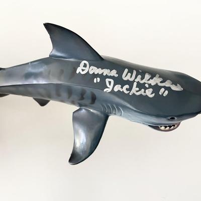 Jaws 2 Donna Wilkes signed shark. JSA 
