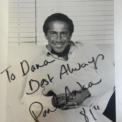 Paul Anka signed photo 