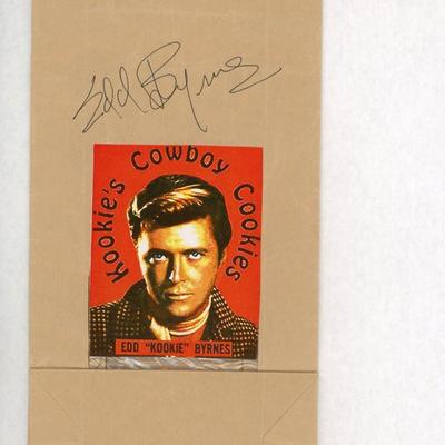 77 Sunset Strip Edd Byrnes signed bag