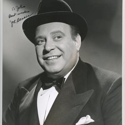 Joe Besser signed 3 Stoogies photo