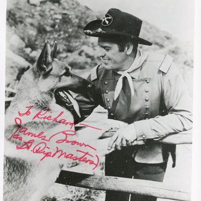 James Brown signed photo