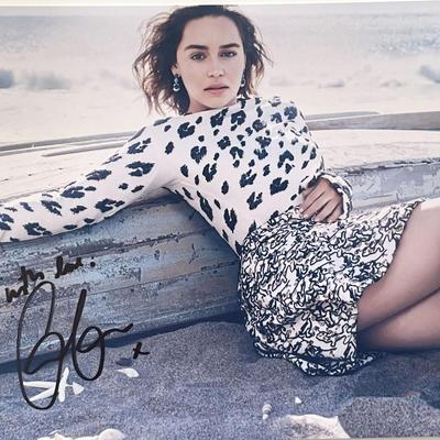 Emilia Clarke signed photo