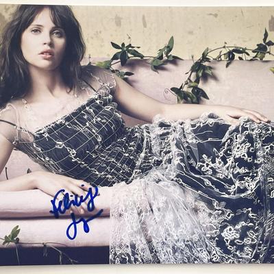 Felicity Jones signed photo
