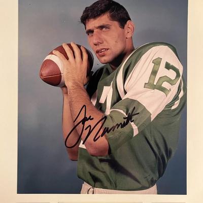 Joe Namath signed photo