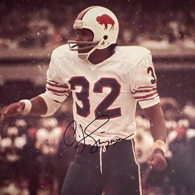 O.J. Simpson signed photo