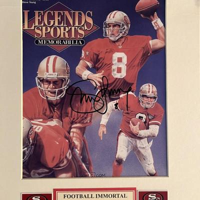 Steve Young signed photo