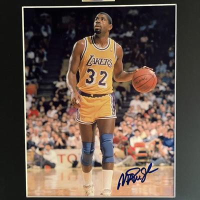 Magic Johnson signed photo