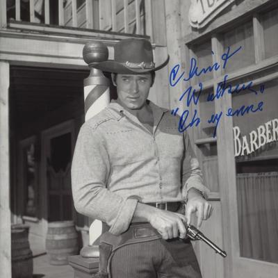 Clint Walker signed photo