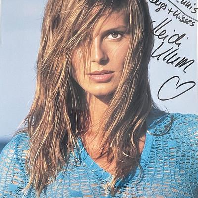 Model Heidi Klum signed photo
