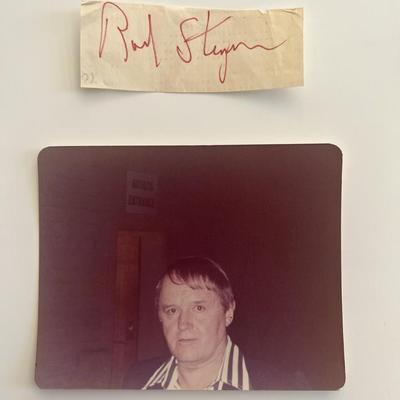 Rod Steiger original signature 