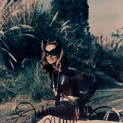 Batman Julie Newmar signed photo