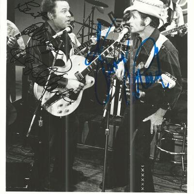 The Nashville Palace Roy Clark and Jerry Reed signed photo