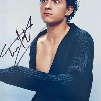 Tom Holland signed photo