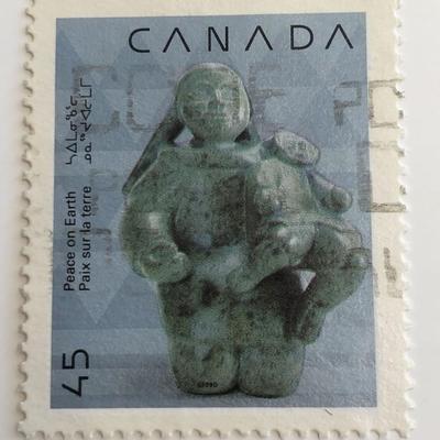 1990 Mother and Child - Peace on Earth - Canada 45c Stamp