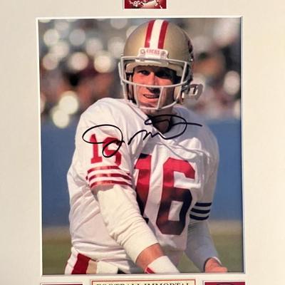 Joe Montana signed photo