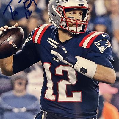 Tom Brady signed photo