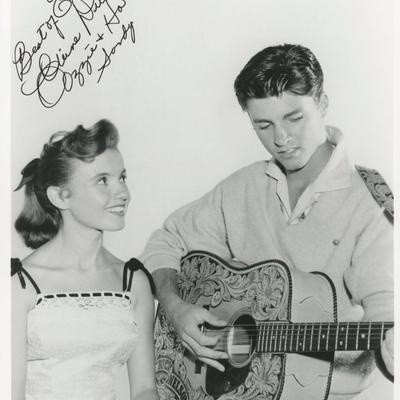 Elaine DuPont "Ozzie and Harriet" signed photo - Framed 