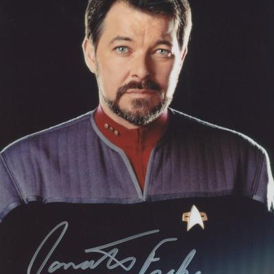 Jonathan Frakes "Star Trek First Contact" signed movie photo
