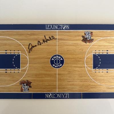 Kentucky basketball Joe B. Hall signed coaching board