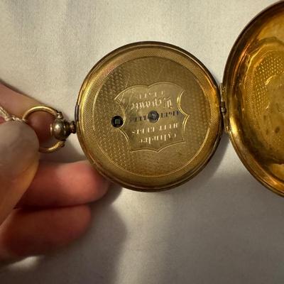 14k Pocket Watch with Winding Key (DR-TF)
