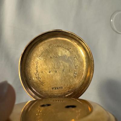 14k Gold Pocket Watch with Diamond Accents (DR-TF)