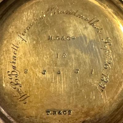 14k Gold Pocket Watch with Diamond Accents (DR-TF)