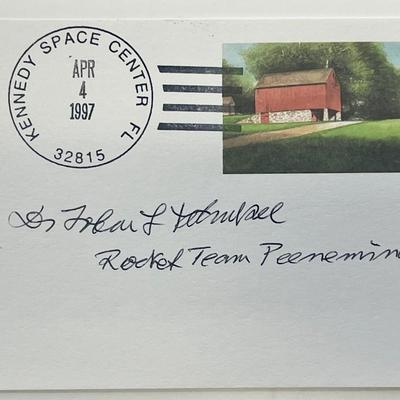 Dr. T. Schinkel autograph note