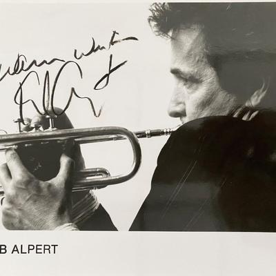 Herb Alpert signed photo