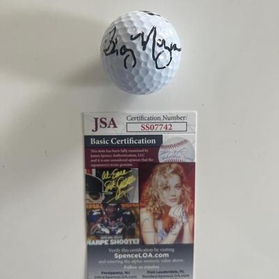 Caddyshack Cindy Morgan signed golf ball. JSA