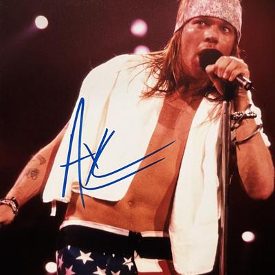 Guns N Roses Axl Rose signed photo