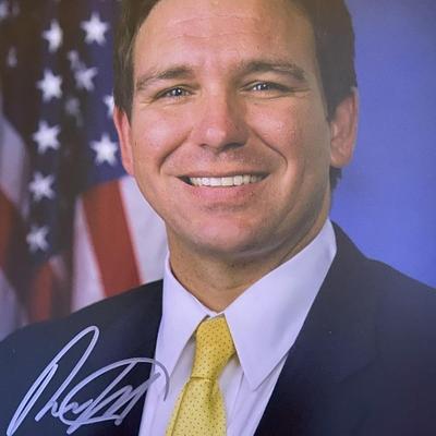 Ron DeSantis signed photo