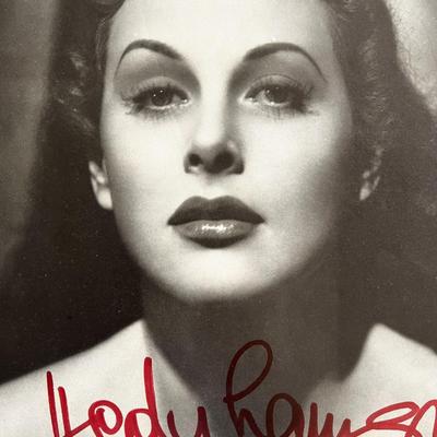 Hedy Lamarr signed photo