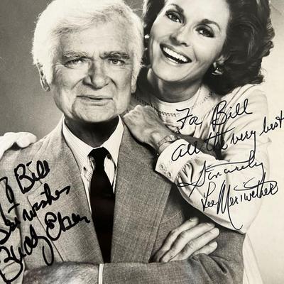 Barnaby Jones Buddy Ebsen and Lee Meriwether signed photo