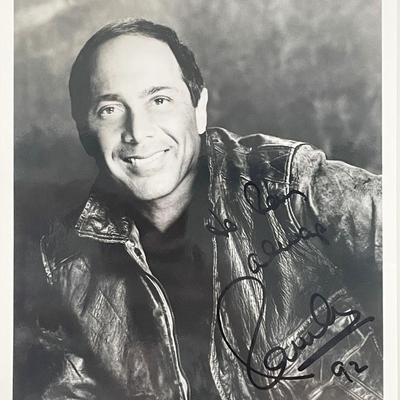 Paul Anka signed photo