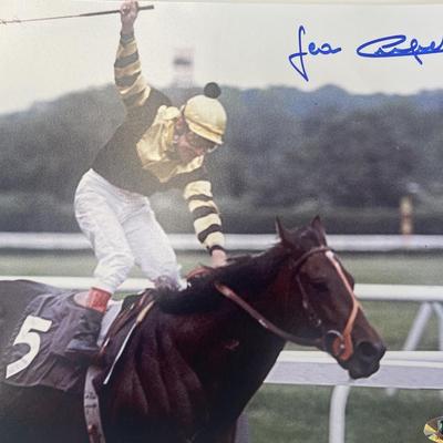 Triple Crown winner Jean Cruguet signed photo