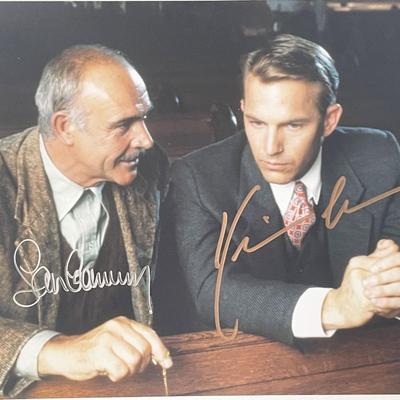 The Untouchables Sean Connery and Kevin Costner signed photo