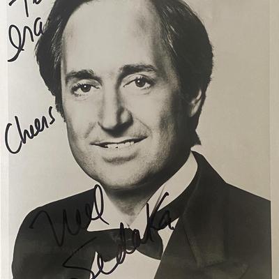 Pop singer Neil Sedaka signed photo
