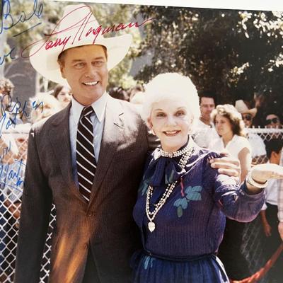 Larry Hagman and Mary Martin signed photo