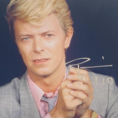 David Bowie signed photo