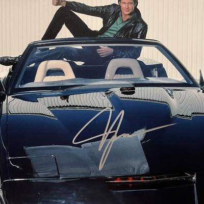 Knight Rider David Hasselhoff signed  photo