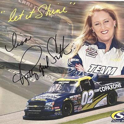 NASCAR Kelly "girl" Sutton signed photo 
