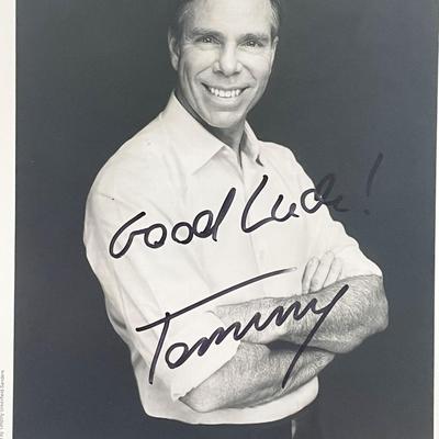 Fashion designer Tommy Hilfiger signed photo