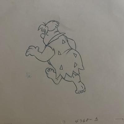 The Flintstones Fred original hand drawn artwork