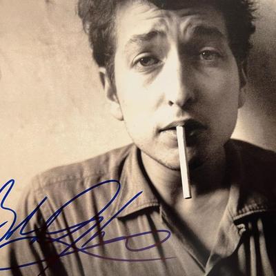 Bob Dylan signed photo