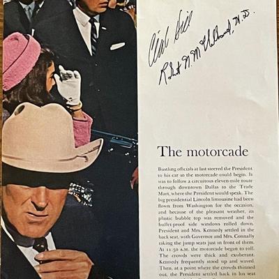 JFK Assassination Robert N. McClelland and Clint Hill signed photo